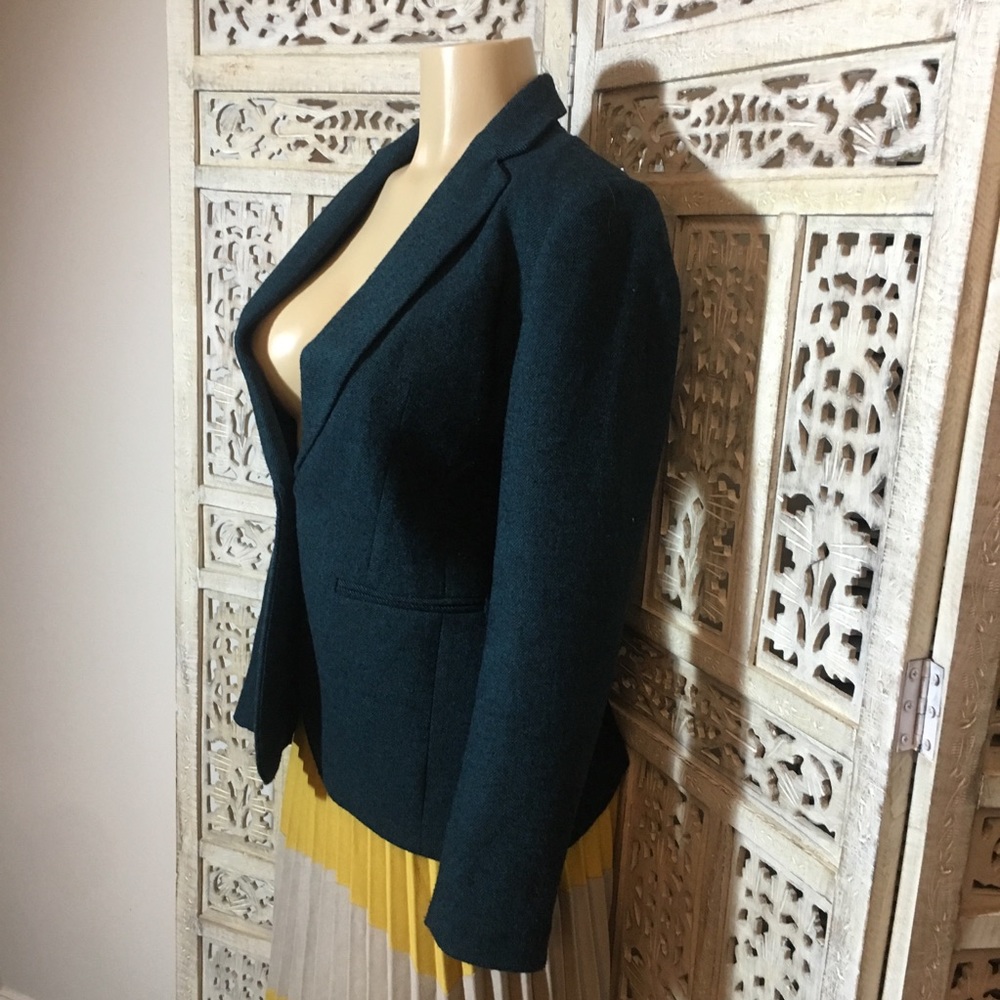 Banana Republic Teal wool blazer size 2